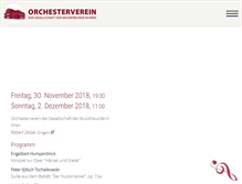 Tablet Screenshot of orchesterverein.at